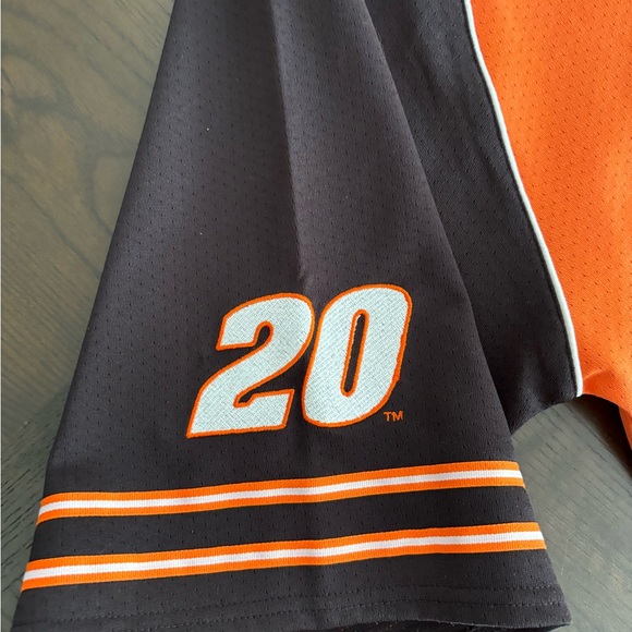 Tony Stewart XL NASCAR Chase Auth Home Depot Men’s Orange Baseball Jersey - Picture 5 of 6